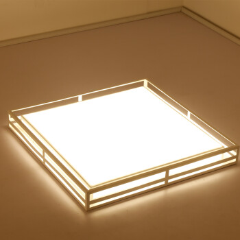 客厅灯吸顶灯正方形现代简约创意个性几何书房灯主卧室房间灯具 60*60