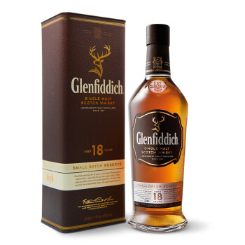 格兰菲迪（Glenfiddich）18年苏格兰达夫镇单一麦芽威士忌700ml