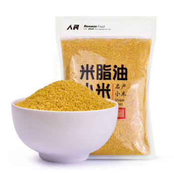 人民食品 米脂油小米 杂粮 黄小米 陕北小黄米小米粥大米伴侣880g