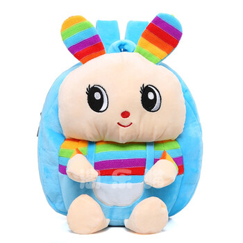 天线宝宝书包 毛绒玩具 公仔 开学 儿童双肩背包 礼物 姜黄色 背带