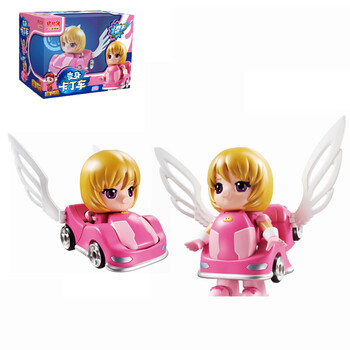 套装变身卡丁车变形车益智玩具机器人公仔金刚男孩礼物 菲菲【套装】