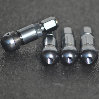 溥畔安得静andejing真空胎汽嘴汽车轮胎改装轮毂气门嘴铝合金通用黑色