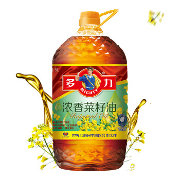 多力 【張若昀同款】食用油 濃香菜籽油5L（新老包裝隨機(jī)發(fā)放）