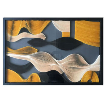 现代简约客厅装饰画 玄关样板房沙发背景墙挂画 立体抽象高端壁画