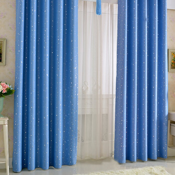 璀璨星空 璀璨星空-天蓝色 打孔式定制/每米宽