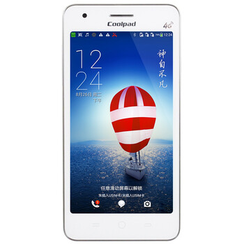 酷派 8702D  移动4G  双卡双待 智能 手机（4G ROM） 白色