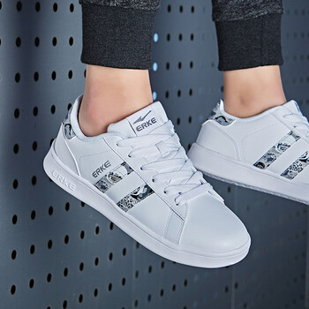 鸿星尔克(erke)女运动鞋2018新品炮炮兵女子 防滑耐磨女滑板运动鞋