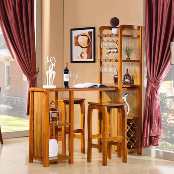 家用吧台桌实木隔断酒柜客厅玄关吧台吧台组合现代简约门厅吧台 6036