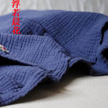 浮若晨花新款衬衫长袖棉麻女装简约文艺范肌理衬衣女24229 灰蓝色 均码