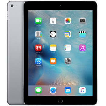Apple iPad Air 2 平板电脑 9.7英寸（16G WLAN版/A8X芯片/Retina显示屏/Touch ID技术 MGL12CH）深空灰色