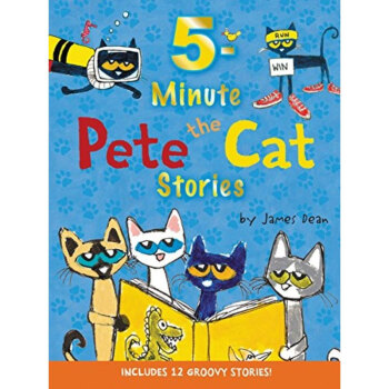 皮特猫12个故事合集英文原版 5-minute pete the cat stories