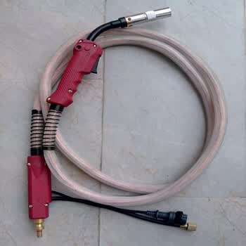 气保焊枪 二保焊枪松下焊机配件 二氧化碳焊接工具焊把线 螺纹3米