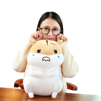 艾睿兔 可爱仓鼠公仔布娃娃玩偶韩国毛绒玩具睡觉暖手抱枕女生礼物