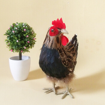 仿真鸡动物模型标本玩具玩偶仿真家禽鸡工艺品摆件儿童早教礼物 4号