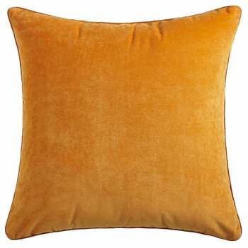 纯色多色可选 酒红色抱枕靠垫场景布艺软饰 样板房装饰 橘黄色 45x45