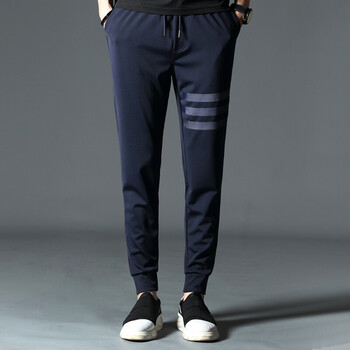 英伦班纳(enlen&benna)秋季哈伦裤男士休闲裤男韩版束脚运动裤男长