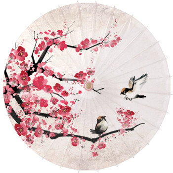 防雨防晒传统实用江南舞蹈古风道具装饰拍照中国风雨伞上新 复古梅花
