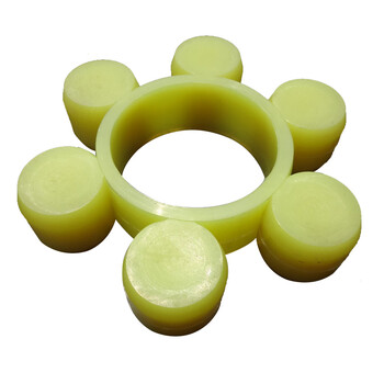 联轴器梅花垫聚氨酯缓冲垫六角梅花弹性垫圈聚氯牛筋橡胶mt垫 纯