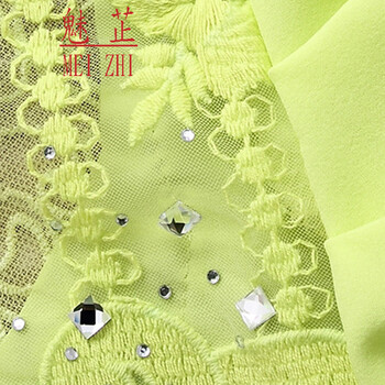 魅芷2016新款长袖衬衫女中长款修身雪纺衬衫蝴蝶结蕾丝 粉红色 S