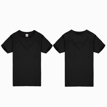 衫全棉质短袖男女初中高三大学生运动会毕业季班服定制t恤夏季 黑色 l