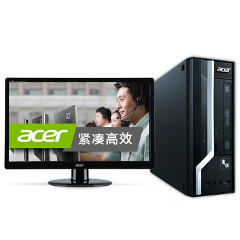 宏碁（acer）SQX4630 546N 商用台式电脑（i3-4160 4G 1T GT705 1G独显 DVD 键鼠 win7）19.5英寸