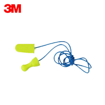 3M耳塞311-1250降噪耳塞 高降噪子弹型型隔音耳塞 带挂绳 可搭配隔音耳罩使用 200副/盒