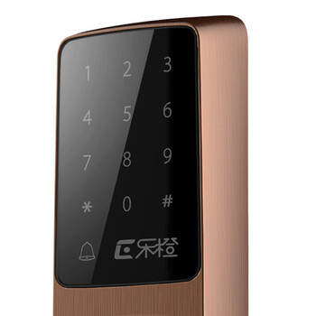 大华乐橙智能锁指纹锁ic卡锁密码门锁家用智能锁门锁防盗门锁 古铜色