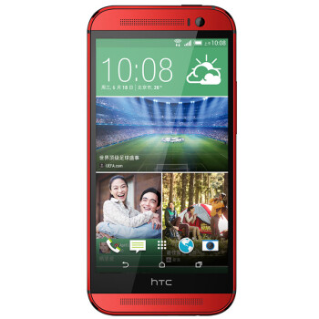 HTC One M8e 联通4G手机 宝石红