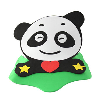 万圣节创意玩具eva动物帽卡通帽子幼儿园活动玩具头饰亲子帽子 熊猫