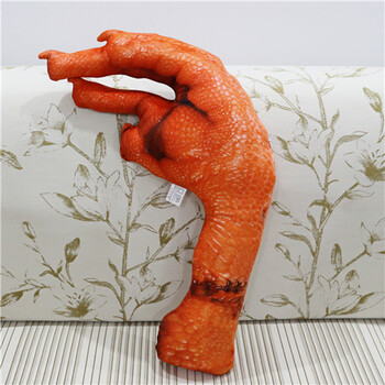 遇见宝贝 食物鸡腿抱枕创意零食面包抱枕靠垫毛绒玩具恶