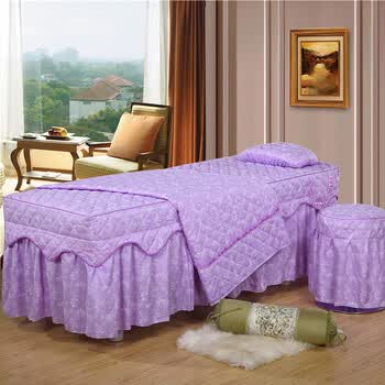 理疗床罩四件套床罩四件套纯色按摩理疗洗头理疗四件套推拿纯色理疗