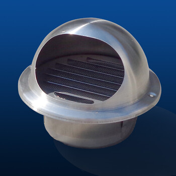 不锈钢加厚外气口 卫生间排气出风口 外墙防风帽 直径250mm