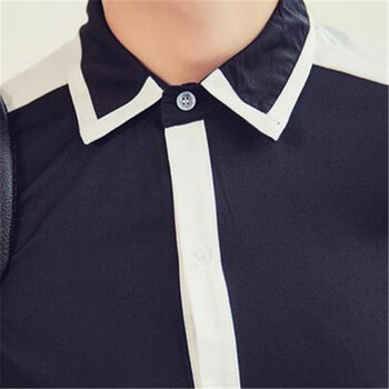 丹杰仕 2015秋季新品男女情侣装休闲服衬衫 韩版修身长袖班服服KTV娱乐厅男女长袖衬衫 白色 XXL