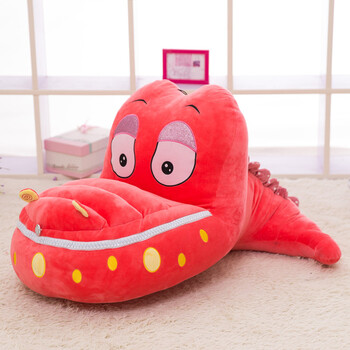 懒人沙发马桶造型榻榻米毛绒玩具女生抱枕儿童节生日礼物 红色鳄鱼