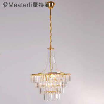 蒙特丽 金黄色水晶吊灯94104-450 豪华餐厅灯客厅灯卧室灯具(B) 450mm