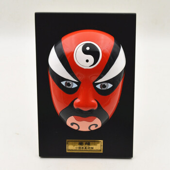 板式泥塑泥塑 京剧脸谱挂件 摆件 中国特色民间工艺品 商务礼品 姜维