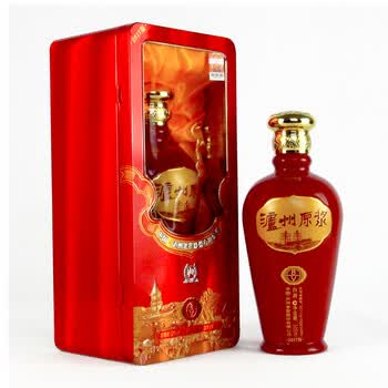 【京东送货】泸州老窖 泸州原浆 8v铁盒 浓香型白酒礼盒 52度 单瓶