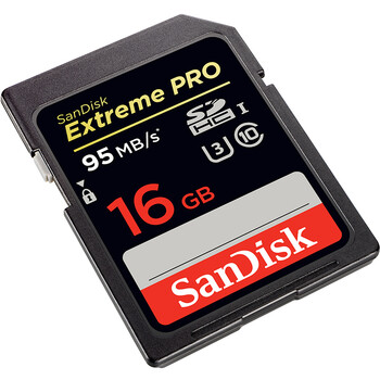
                                        闪迪（SanDisk）16GB 读速95MB/s 写速90MB/s 至尊超极速SDHC UHS-I存储卡 V30 U3 Class10 SD卡                