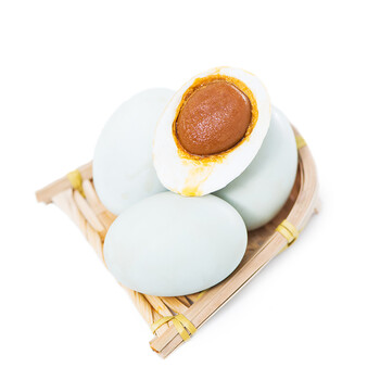 梅香 高邮咸鸭蛋 16枚*65g 年货礼盒装麻鸭熟蛋沙黄流油