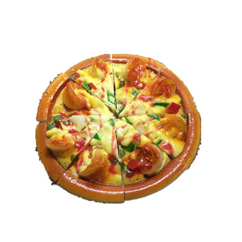 仿真披萨饼模型假的食物道具西餐面包店橱窗装饰幼儿园玩具 披萨8块
