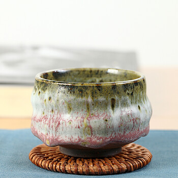 垚韵飞青(yaoyunfeiqing)黄丽君手工樱花釉茶杯功夫茶具品茗杯日式