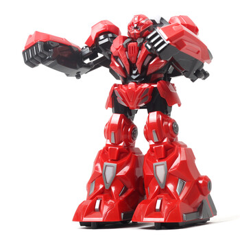 机器人铁甲钢拳充电双刀对打格斗亲子互动智能玩具 铁甲钢拳中国红 1