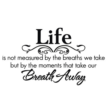 越龙兴 墙贴 life英文诗客厅卧室背景墙贴 可移除 70*40cm