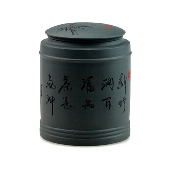 品茶忆友 茶叶罐 宜兴紫砂密封罐 紫砂茶缸普洱醒茶罐大号 紫砂茶叶罐 紫砂茶缸 新款菊花
