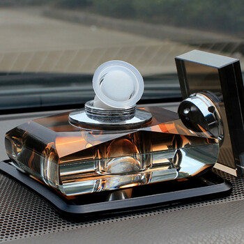 汽车香水座车用香水 车载香水座水晶汽车香水瓶 创意车内摆件 雅尚-宝