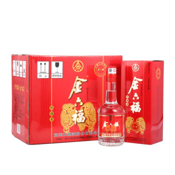 高度白酒 五粮液股份公司 金六福 双福星 52度白酒 整箱装 475ml*6瓶