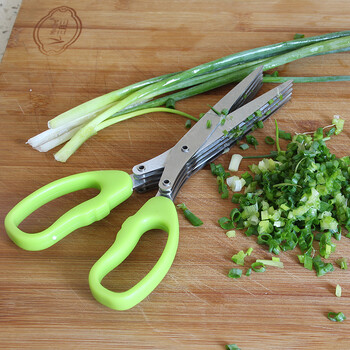 
                                        贩美丽 多层葱花剪刀 五层葱头剪刀 寿司粉碎剪 紫菜碎食碎纸剪                