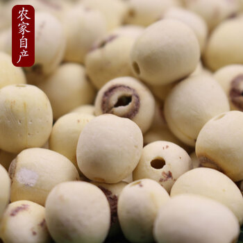 白莲磨皮莲子去芯白莲寸三莲湘莲百合银耳粥100g