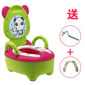 痰盂尿桶儿童尿壶婴儿坐便器宝宝塑料尿盆便桶小孩马桶便盆 团团软垫