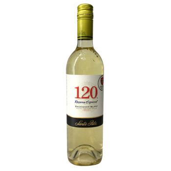 圣丽塔 120系列长相思干白葡萄酒 750ml 单瓶装 智利进口白葡萄酒